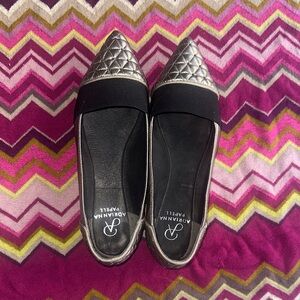 Adrianna Papell Metallic Quilted Flats